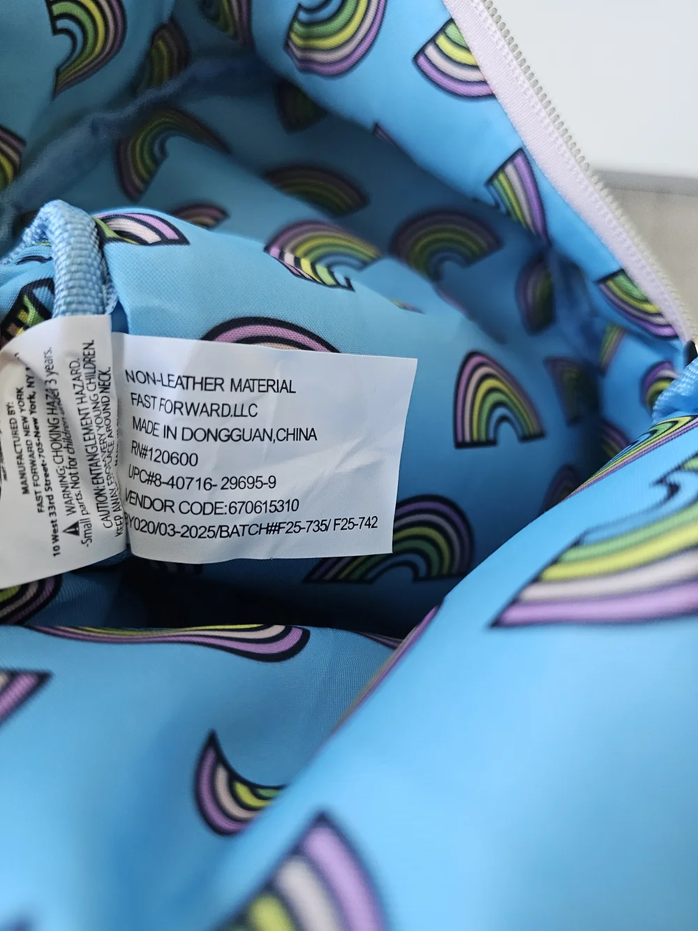 NWT Sanrio Cinnamoroll & Hello Kitty Rainbow Mini Backpack